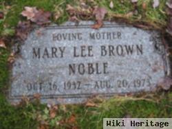 Mary Lee "leela" Brown Noble