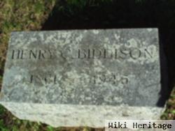 Henry C Biddison