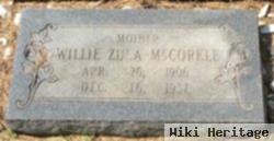 Willie Zula Mccorkle