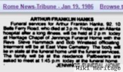 Arthur Franklin Hanks