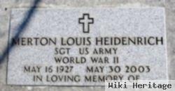 Sgt Merton Louis Heidenrich