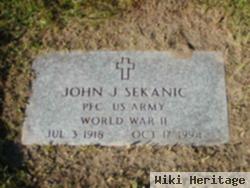 Pfc John Joseph Sekanic