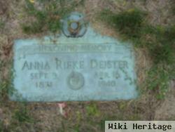 Anna M Rieke Deister