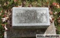 Rebecca "nonnie" Brown Carter