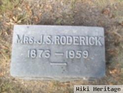 Mrs J. S. Roderick