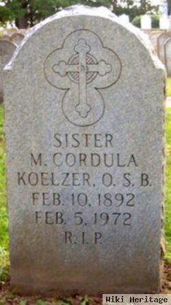 Sr Cordula Koelzer