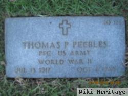 Thomas P Peebles