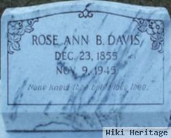 Rose Ann B Dees Davis