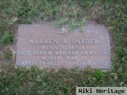 Warren R Snyder