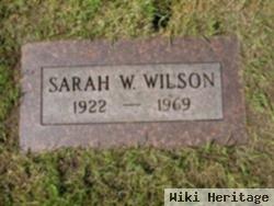 Sarah W Wilson