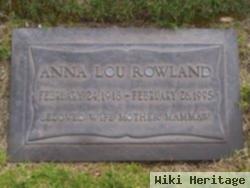 Anna Lou Chambers Rowland