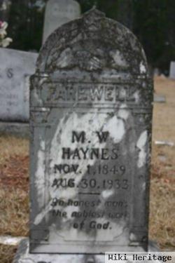 Micheal W Haynes