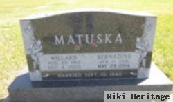 Willard W Matuska