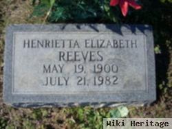 Henrietta Elizabeth Reeves