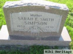 Sarah E Smith Simpson