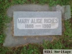 Mary Alice Riches