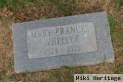 Mary Frances Wheeler