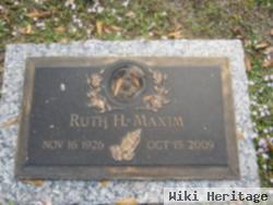 Ruth H Maxim