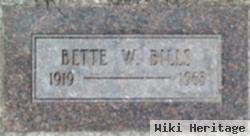 Bette Melva Wilde Bills