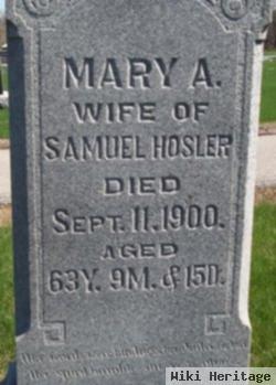 Mary A Hosler