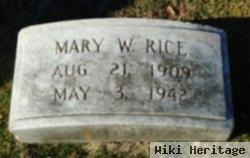 Mary Williams Rice