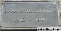 Anna W. Watterson Miller