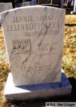 Jean "jennie" Zelinkoff Levy