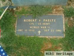 Robert F Paeltz