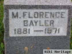 M Florence Bayler