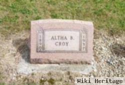 Altha Berniece Mccoy Croy