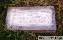 Sarah Jane Wells Cleveland