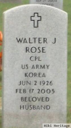 Walter J Rose