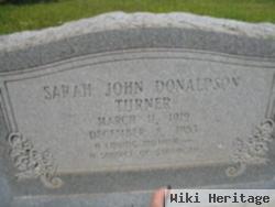 Sarah John Donaldson Turner