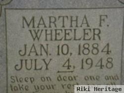 Martha F Wheeler