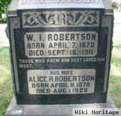 Alice R Taylor Robertson