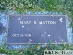 Mary R Hatton