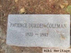 Patience Durden Coleman