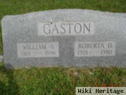 William A Gaston