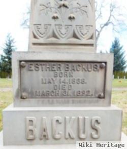 Esther King Backus