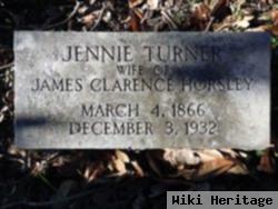 Jennie M Turner Horsley