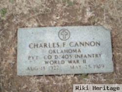 Pvt Charles F. Cannon