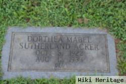 Dorthea Mabel Sutherland Acker