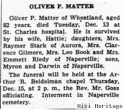 Oliver Perry Matter