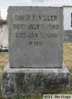 Pvt David F. Miller