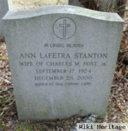 Ann Lafetra Stanton Post
