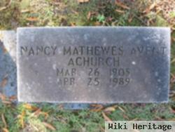 Nancy Mathewes Avent Achurch