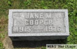 Jane M Cooper