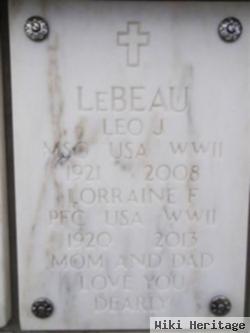 Sgt Leo Joseph Lebeau