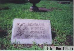 Bertha Elizabeth "bertie" Hinkel Howard