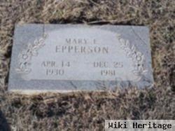 Mary E Epperson